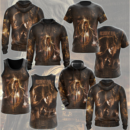 Resident Evil Requiem Video Game All Over Printed T-shirt Tank Top Zip Hoodie Pullover Hoodie Hawaiian Shirt Beach Shorts Joggers