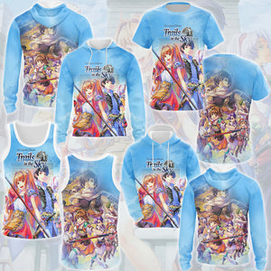 The Legend of Heroes: Trails in the Sky Video Game All Over Printed T-shirt Tank Top Zip Hoodie Pullover Hoodie Hawaiian Shirt Beach Shorts Joggers