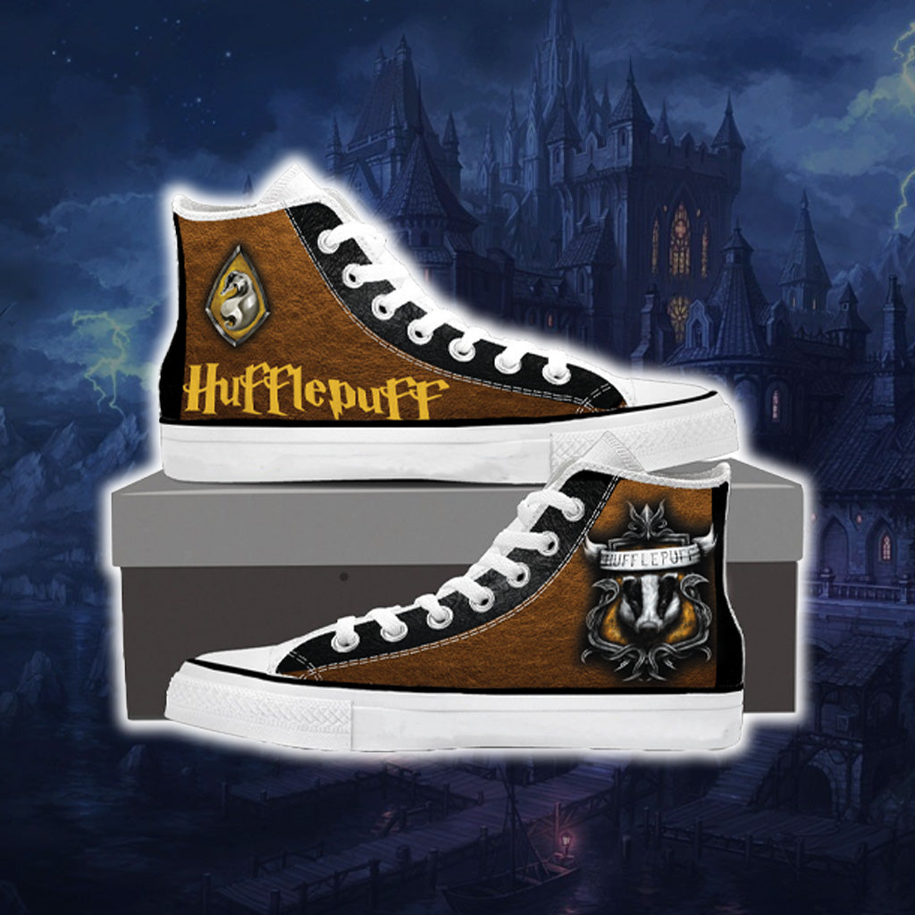 Harry Potter - Hufflepuff House New High Top Shoes Men SIZE 36 