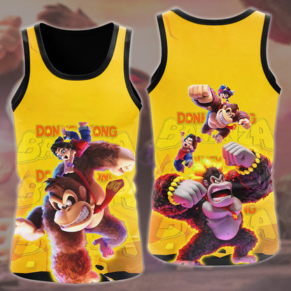 Donkey Kong Bananza Video Game All Over Printed T-shirt Tank Top Zip Hoodie Pullover Hoodie Hawaiian Shirt Beach Shorts Joggers
