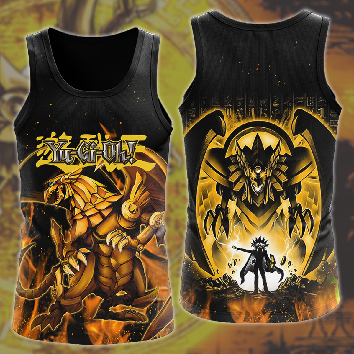 Yu-gi-oh! The Winged Dragon of Ra Video Game All Over Printed T-shirt Tank Top Zip Hoodie Pullover Hoodie Hawaiian Shirt Beach Shorts Joggers Tank Top