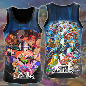 Super Smash Bros. Video Game All Over Printed T-shirt Tank Top Zip Hoodie Pullover Hoodie Hawaiian Shirt Beach Shorts Joggers Tank Top S 