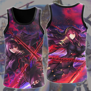 Fate/Grand Order Video Game All Over Printed T-shirt Tank Top Zip Hoodie Pullover Hoodie Hawaiian Shirt Beach Shorts Joggers Tank Top S