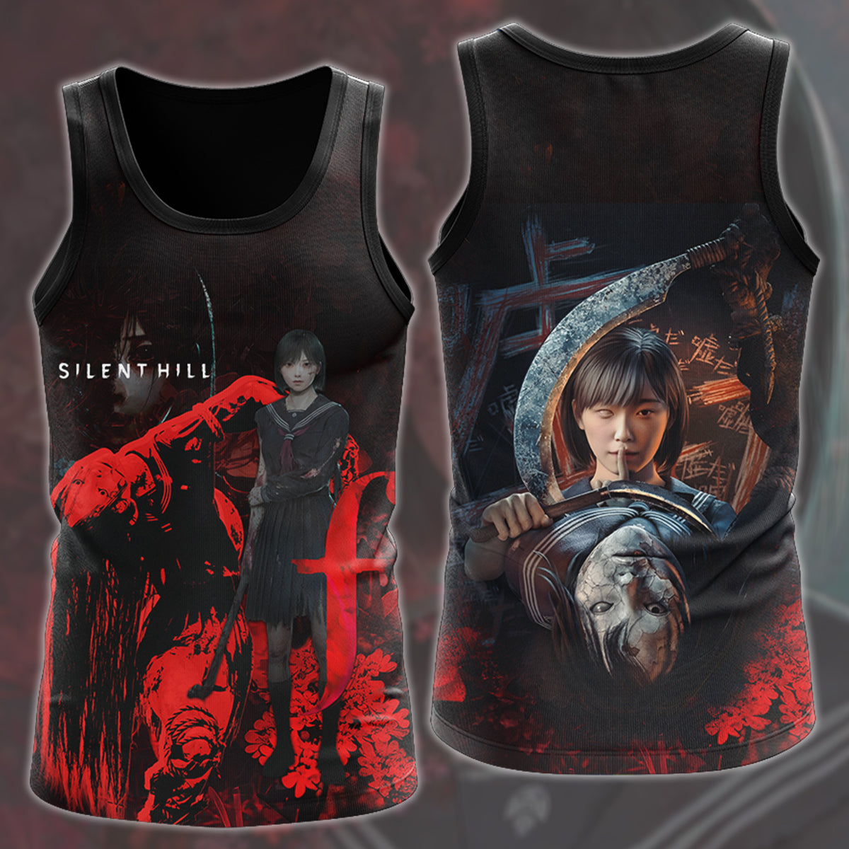 Silent Hill F Video Game All Over Printed T-shirt Tank Top Zip Hoodie Pullover Hoodie Hawaiian Shirt Beach Shorts Joggers Tank Top
