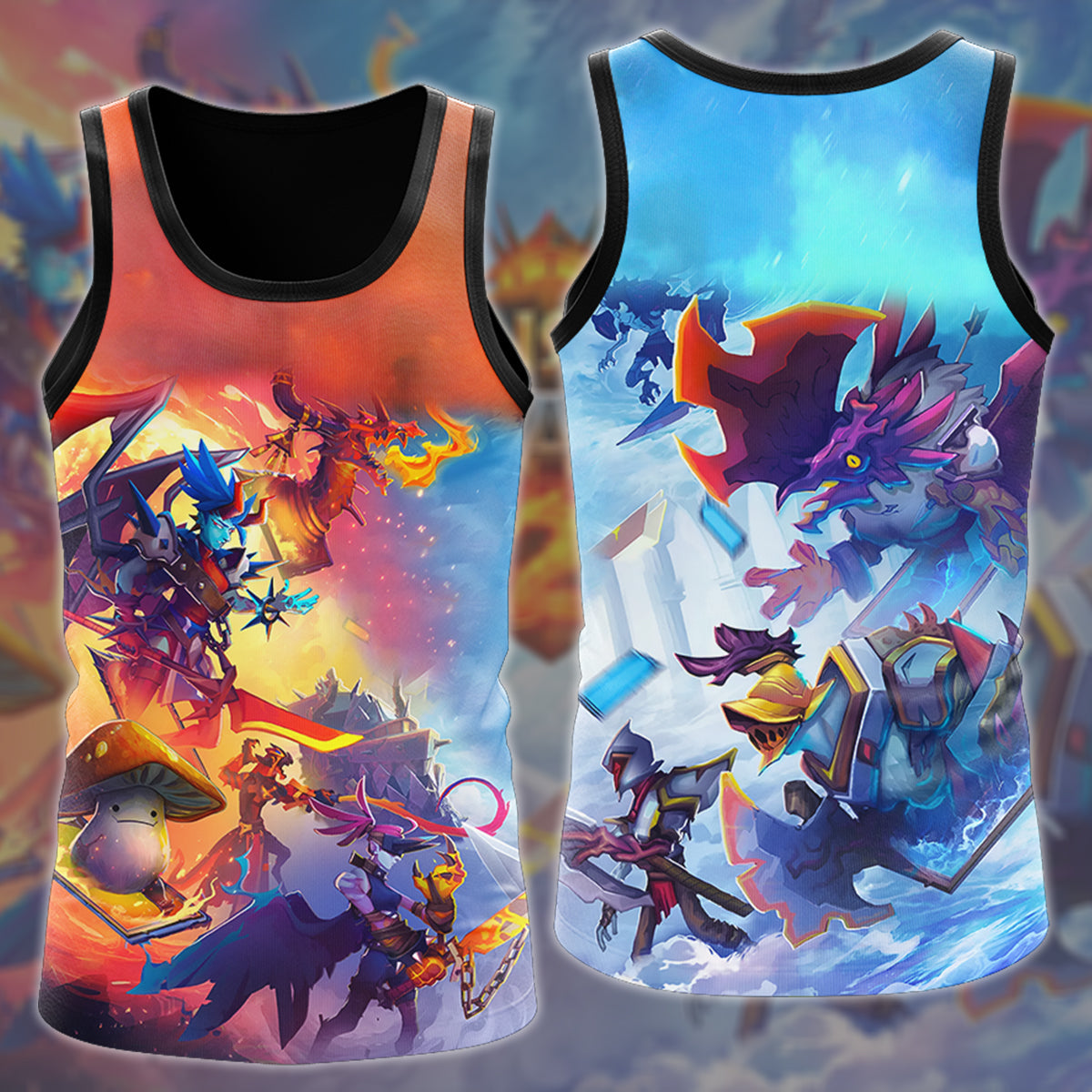 Monster Train 2 Video Game All Over Printed T-shirt Tank Top Zip Hoodie Pullover Hoodie Hawaiian Shirt Beach Shorts Joggers