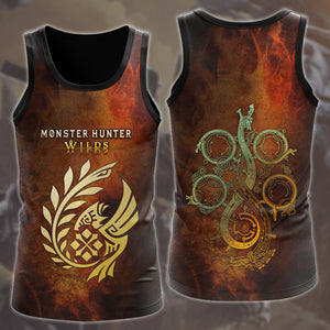 Monster Hunter Wilds Video Game All Over Printed T-shirt Tank Top Zip Hoodie Pullover Hoodie Hawaiian Shirt Beach Shorts Joggers