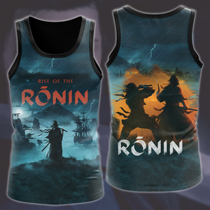 Rise of the Ronin Video Game All Over Printed T-shirt Tank Top Zip Hoodie Pullover Hoodie Hawaiian Shirt Beach Shorts Joggers Tank Top S 