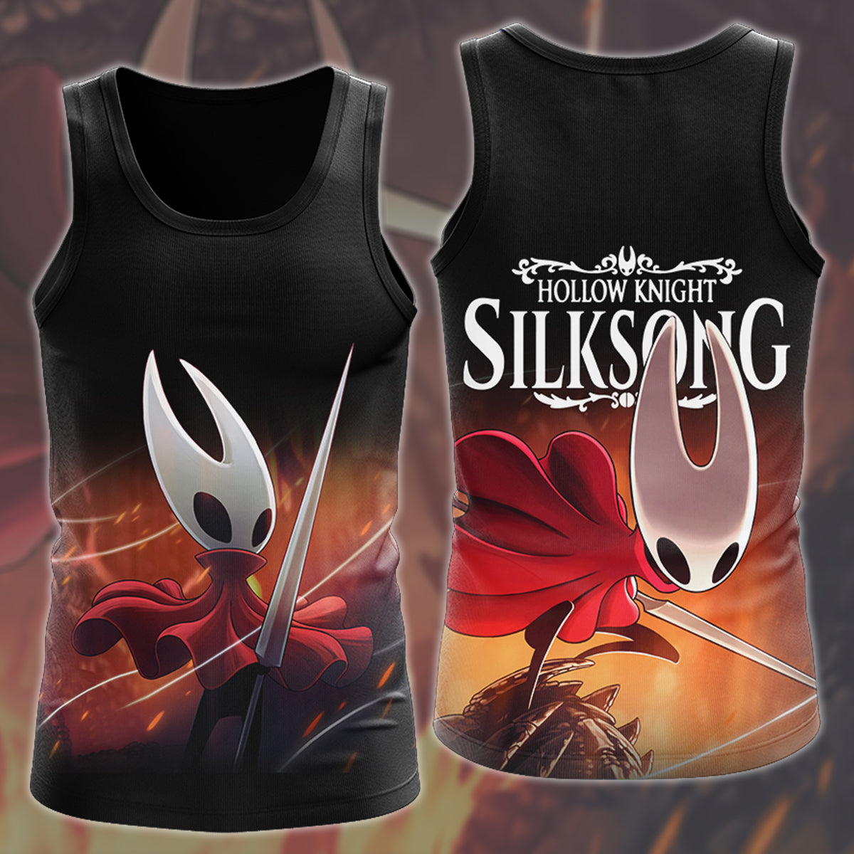 Hollow Knight: Silksong Video Game All Over Printed T-shirt Tank Top Zip Hoodie Pullover Hoodie Hawaiian Shirt Beach Shorts Joggers