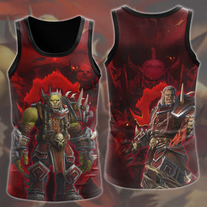 World Of Warcraft Varok Saurfang Video Game All Over Printed T-shirt Tank Top Zip Hoodie Pullover Hoodie Hawaiian Shirt Beach Shorts Joggers Tank Top S