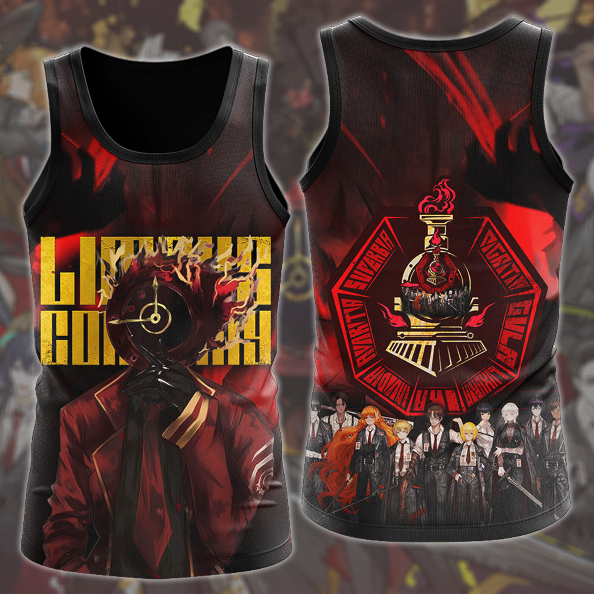 Limbus Company Video Game All Over Printed T-shirt Tank Top Zip Hoodie Pullover Hoodie Hawaiian Shirt Beach Shorts Joggers Tank Top