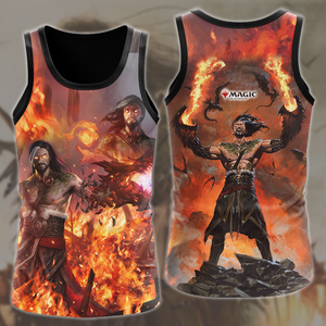 Magic: The Gathering Sarkhan Vol Video Game All Over Printed T-shirt Tank Top Zip Hoodie Pullover Hoodie Hawaiian Shirt Beach Shorts Joggers Tank Top S 