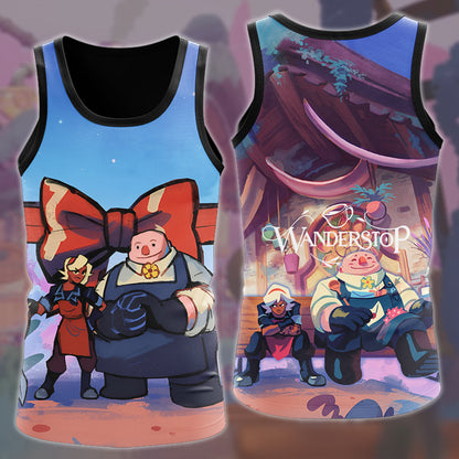 Wanderstop Video Game All Over Printed T-shirt Tank Top Zip Hoodie Pullover Hoodie Hawaiian Shirt Beach Shorts Joggers