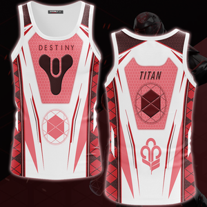 Destiny Titan Video Game All Over Printed T-shirt Tank Top Zip Hoodie Pullover Hoodie Hawaiian Shirt Beach Shorts Joggers Tank Top S 