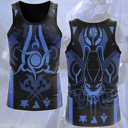 Halo Sangheili (Elite) Video Game All Over Printed T-shirt Tank Top Zip Hoodie Pullover Hoodie Hawaiian Shirt Beach Shorts Joggers Tank Top