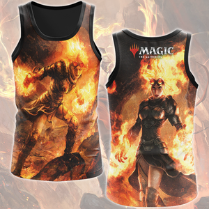 Magic: The Gathering Chandra Nalaar Video Game All Over Printed T-shirt Tank Top Zip Hoodie Pullover Hoodie Hawaiian Shirt Beach Shorts Joggers Tank Top S 