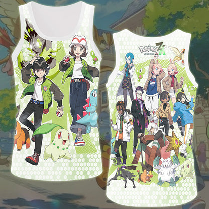 Pokemon Legends Z-A Video Game All Over Printed T-shirt Tank Top Zip Hoodie Pullover Hoodie Hawaiian Shirt Beach Shorts Joggers Tank Top