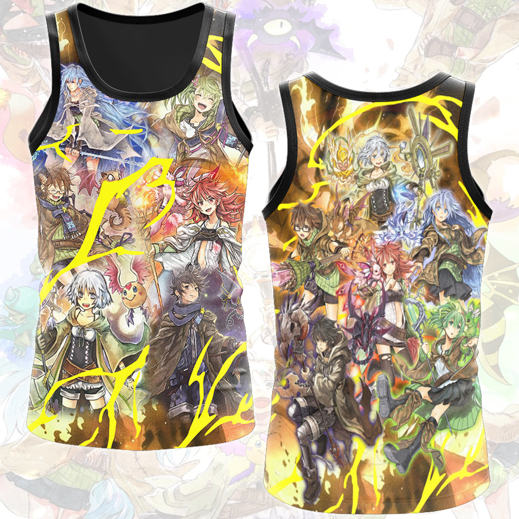 Yu-gi-oh! The Spirit Charmers Video Game All Over Printed T-shirt Tank Top Zip Hoodie Pullover Hoodie Hawaiian Shirt Beach Shorts Joggers Tank Top
