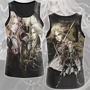 Alucard Castlevania: Symphony of the Night Video Game All Over Printed T-shirt Tank Top Zip Hoodie Pullover Hoodie Hawaiian Shirt Beach Shorts Joggers Tank Top S