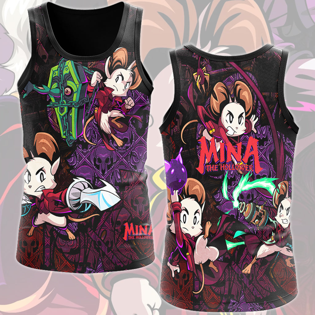 Mina the Hollower Video Game All Over Printed T-shirt Tank Top Zip Hoodie Pullover Hoodie Hawaiian Shirt Beach Shorts Joggers Tank Top