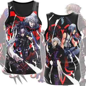 Kingdom Hearts Riku Video Game All Over Printed T-shirt Tank Top Zip Hoodie Pullover Hoodie Hawaiian Shirt Beach Shorts Joggers Tank Top S