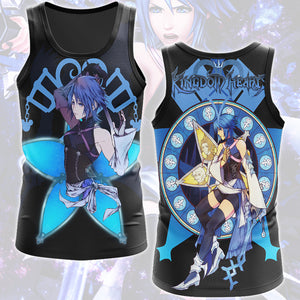 Kingdom Hearts Aqua Video Game All Over Printed T-shirt Tank Top Zip Hoodie Pullover Hoodie Hawaiian Shirt Beach Shorts Joggers Tank Top S