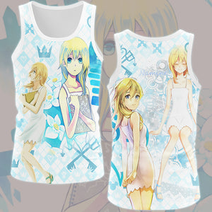 Kingdom Hearts Namine Video Game All Over Printed T-shirt Tank Top Zip Hoodie Pullover Hoodie Hawaiian Shirt Beach Shorts Joggers Tank Top S