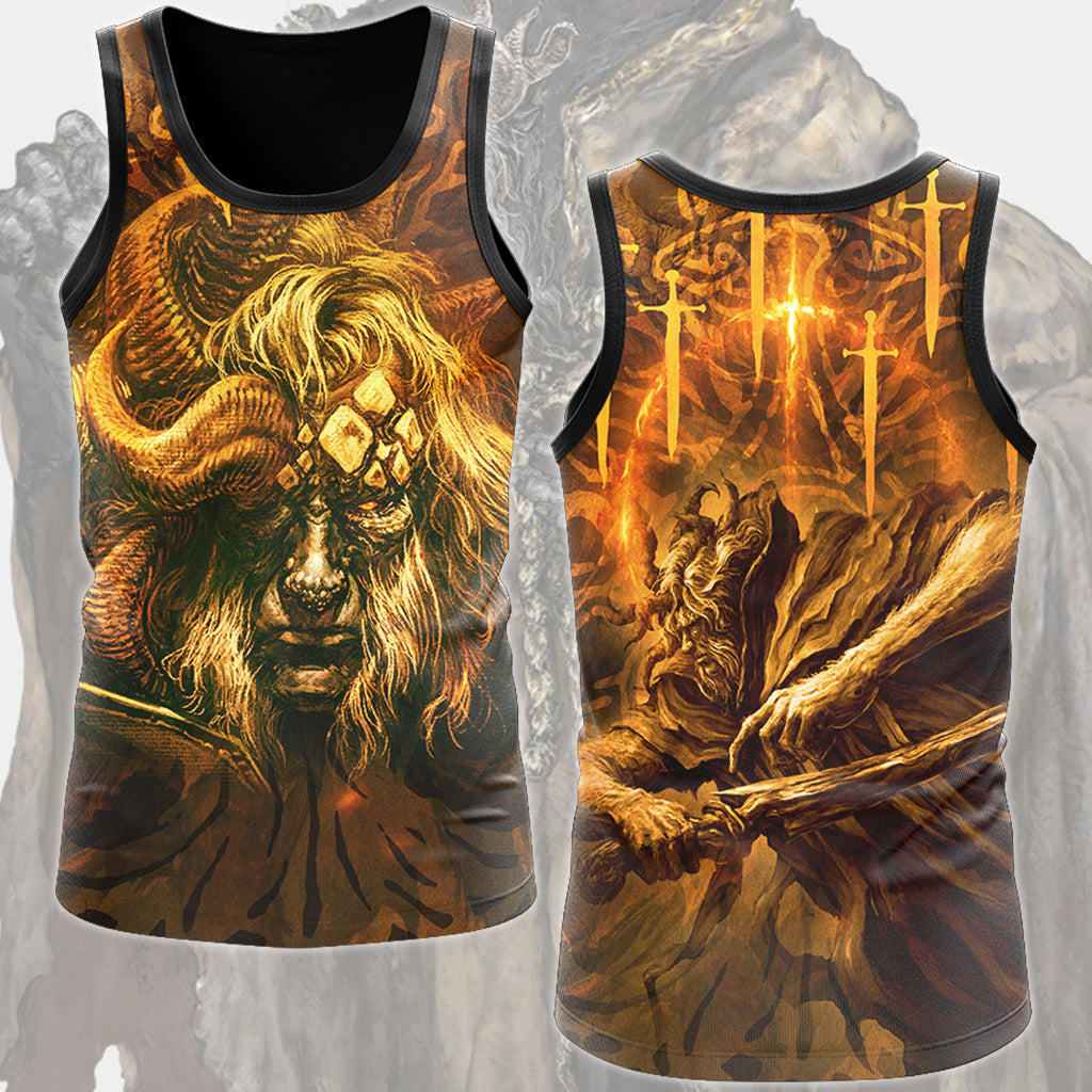 Elden Ring Morgott the Omen King Video Game All Over Printed T-shirt Tank Top Zip Hoodie Pullover Hoodie Hawaiian Shirt Beach Shorts Joggers