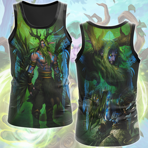 World Of Warcraft Malfurion Stormrage Video Game All Over Printed T-shirt Tank Top Zip Hoodie Pullover Hoodie Hawaiian Shirt Beach Shorts Joggers Tank Top S