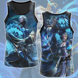 World Of Warcraft Jaina Proudmoore Video Game All Over Printed T-shirt Tank Top Zip Hoodie Pullover Hoodie Hawaiian Shirt Beach Shorts Joggers Tank Top S