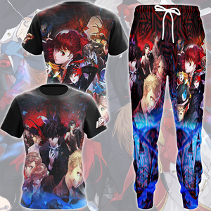 Persona 5 Royal Video Game All Over Printed T-shirt Tank Top Zip Hoodie Pullover Hoodie Hawaiian Shirt Beach Shorts Joggers   