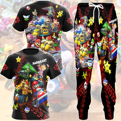 Mario Kart Video Game All Over Printed T-shirt Tank Top Zip Hoodie Pullover Hoodie Hawaiian Shirt Beach Shorts Joggers