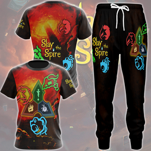 Slay the Spire Video Game All Over Printed T-shirt Tank Top Zip Hoodie Pullover Hoodie Hawaiian Shirt Beach Shorts Joggers   