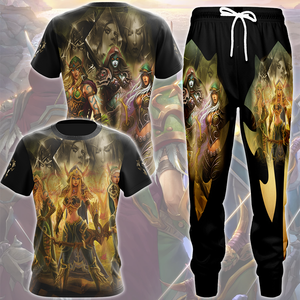 World Of Warcraft The Windrunner Sisters - Alleria, Sylvanas, Vereesa Video Game All Over Printed T-shirt Tank Top Zip Hoodie Pullover Hoodie Hawaiian Shirt Beach Shorts Joggers