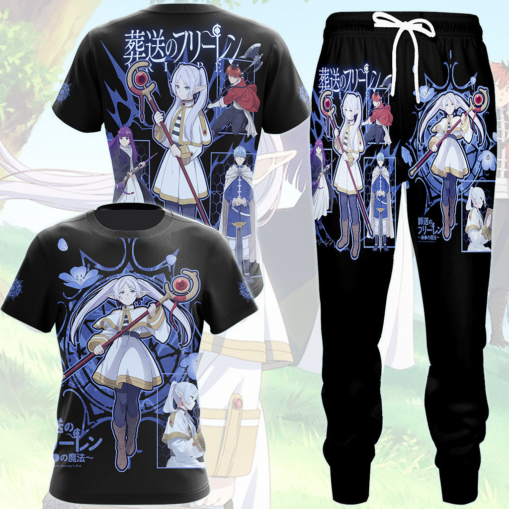 Frieren Anime Manga All Over Printed T-shirt Tank Top Zip Hoodie Pullover Hoodie Hawaiian Shirt Beach Shorts Joggers