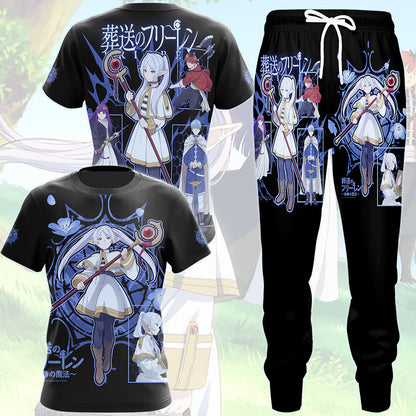 Frieren Anime Manga All Over Printed T-shirt Tank Top Zip Hoodie Pullover Hoodie Hawaiian Shirt Beach Shorts Joggers