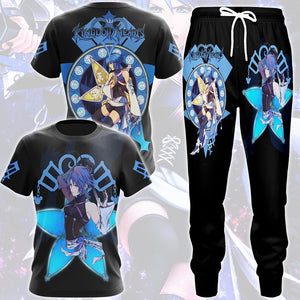 Kingdom Hearts Aqua Video Game All Over Printed T-shirt Tank Top Zip Hoodie Pullover Hoodie Hawaiian Shirt Beach Shorts Joggers