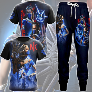 Mortal Kombat Kitana Video Game All Over Printed T-shirt Tank Top Zip Hoodie Pullover Hoodie Hawaiian Shirt Beach Shorts Joggers   