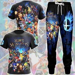 Super Smash Bros. Ultimate Video Game All Over Printed T-shirt Tank Top Zip Hoodie Pullover Hoodie Hawaiian Shirt Beach Shorts Joggers