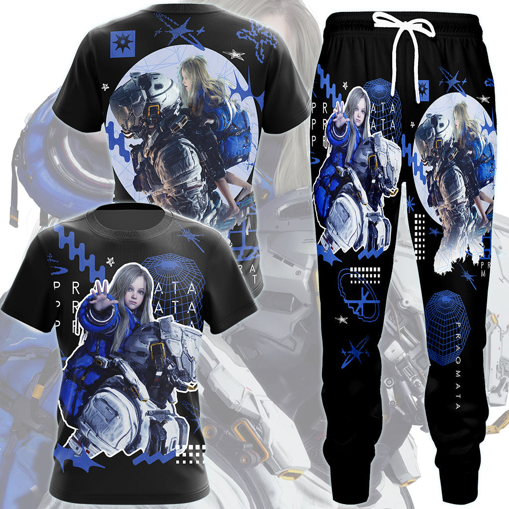 Pragmata Video Game All Over Printed T-shirt Tank Top Zip Hoodie Pullover Hoodie Hawaiian Shirt Beach Shorts Joggers