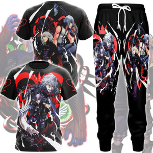 Kingdom Hearts Riku Video Game All Over Printed T-shirt Tank Top Zip Hoodie Pullover Hoodie Hawaiian Shirt Beach Shorts Joggers