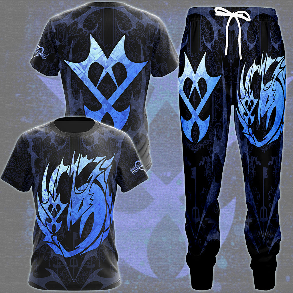 Kingdom Hearts Symbols The Unversed Emblem Video Game All Over Printed T-shirt Tank Top Zip Hoodie Pullover Hoodie Hawaiian Shirt Beach Shorts Joggers