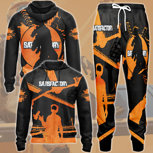 Satisfactory Video Game All Over Printed T-shirt Tank Top Zip Hoodie Pullover Hoodie Hawaiian Shirt Beach Shorts Joggers