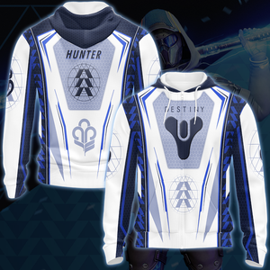 Destiny Hunter Video Game All Over Printed T-shirt Tank Top Zip Hoodie Pullover Hoodie Hawaiian Shirt Beach Shorts Joggers Zip Hoodie S 