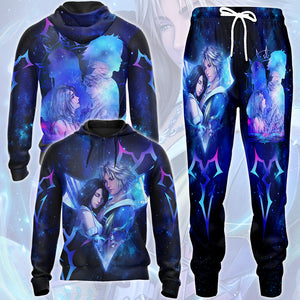 Final Fantasy Tidus & Yuna Video Game All Over Printed T-shirt Tank Top Zip Hoodie Pullover Hoodie Hawaiian Shirt Beach Shorts Joggers