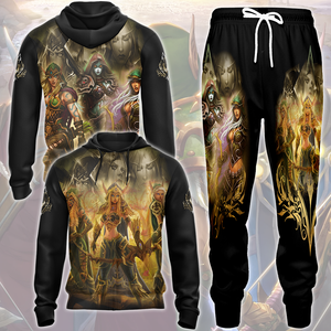 World Of Warcraft The Windrunner Sisters - Alleria, Sylvanas, Vereesa Video Game All Over Printed T-shirt Tank Top Zip Hoodie Pullover Hoodie Hawaiian Shirt Beach Shorts Joggers