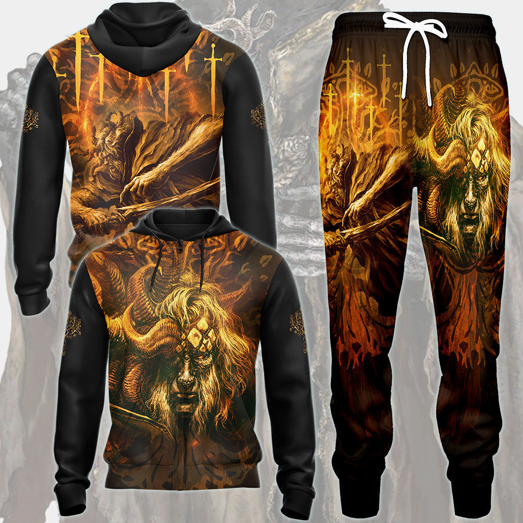 Elden Ring Morgott the Omen King Video Game All Over Printed T-shirt Tank Top Zip Hoodie Pullover Hoodie Hawaiian Shirt Beach Shorts Joggers