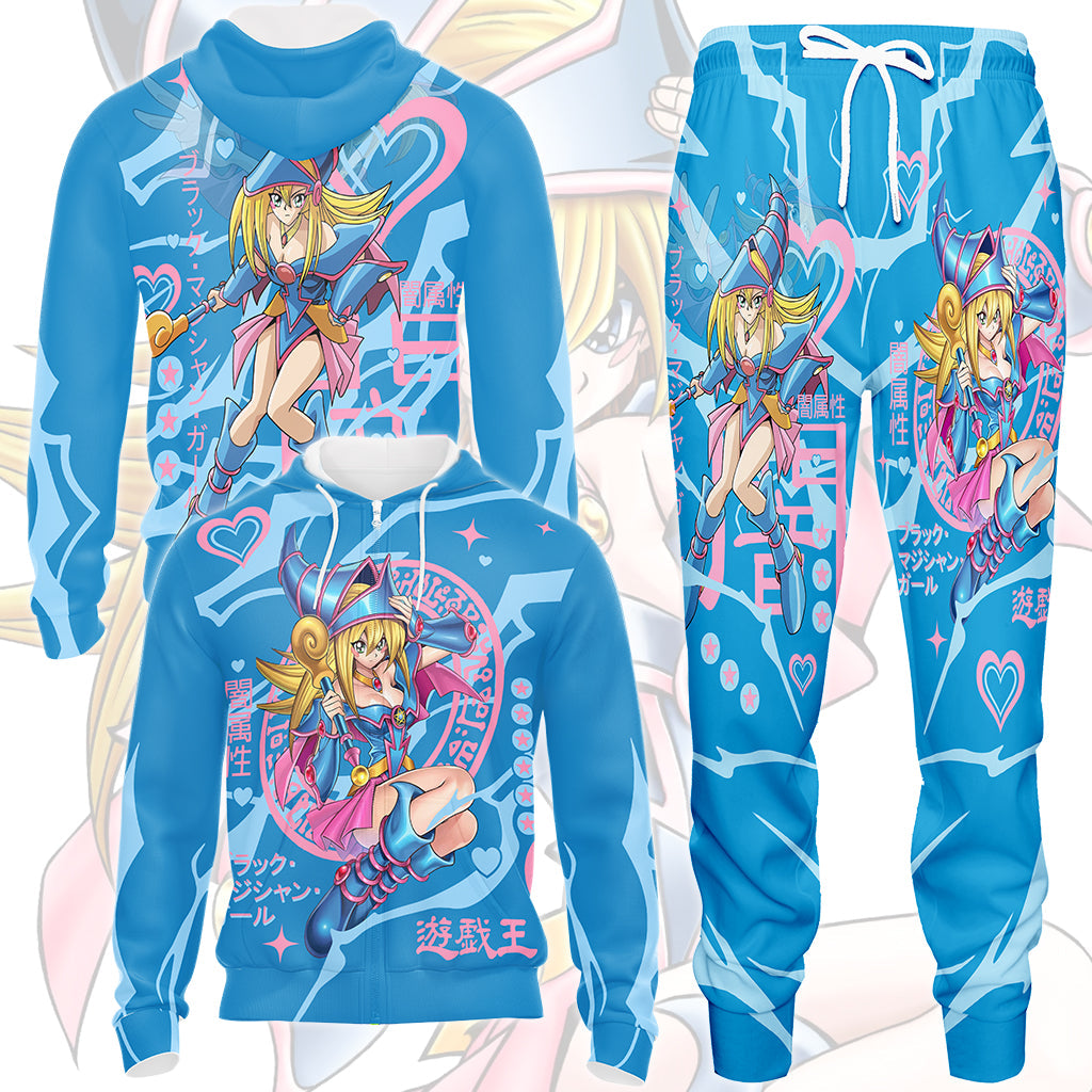 Yu-gi-oh! Dark Magician Girl Video Game All Over Printed T-shirt Tank Top Zip Hoodie Pullover Hoodie Hawaiian Shirt Beach Shorts Joggers
