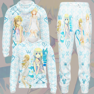 Kingdom Hearts Namine Video Game All Over Printed T-shirt Tank Top Zip Hoodie Pullover Hoodie Hawaiian Shirt Beach Shorts Joggers