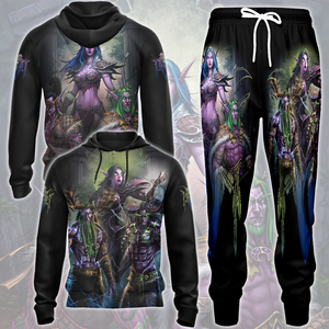 World Of Warcraft Stormrage Love Triangle Illidan Stormrage, Malfurion Stormrage, Tyrande Whisperwind Video Game All Over Printed T-shirt Tank Top Zip Hoodie Hawaiian Shirt Beach Shorts Joggers