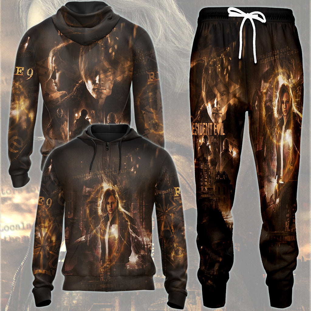 Resident Evil Requiem Video Game All Over Printed T-shirt Tank Top Zip Hoodie Pullover Hoodie Hawaiian Shirt Beach Shorts Joggers